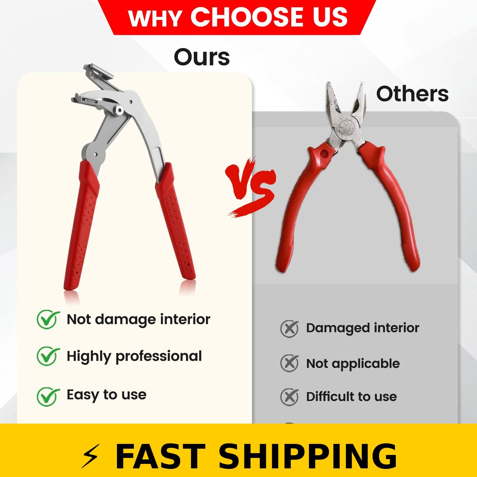 YOUBISON Car Clip Pliers for Damage-Free Clip Removal