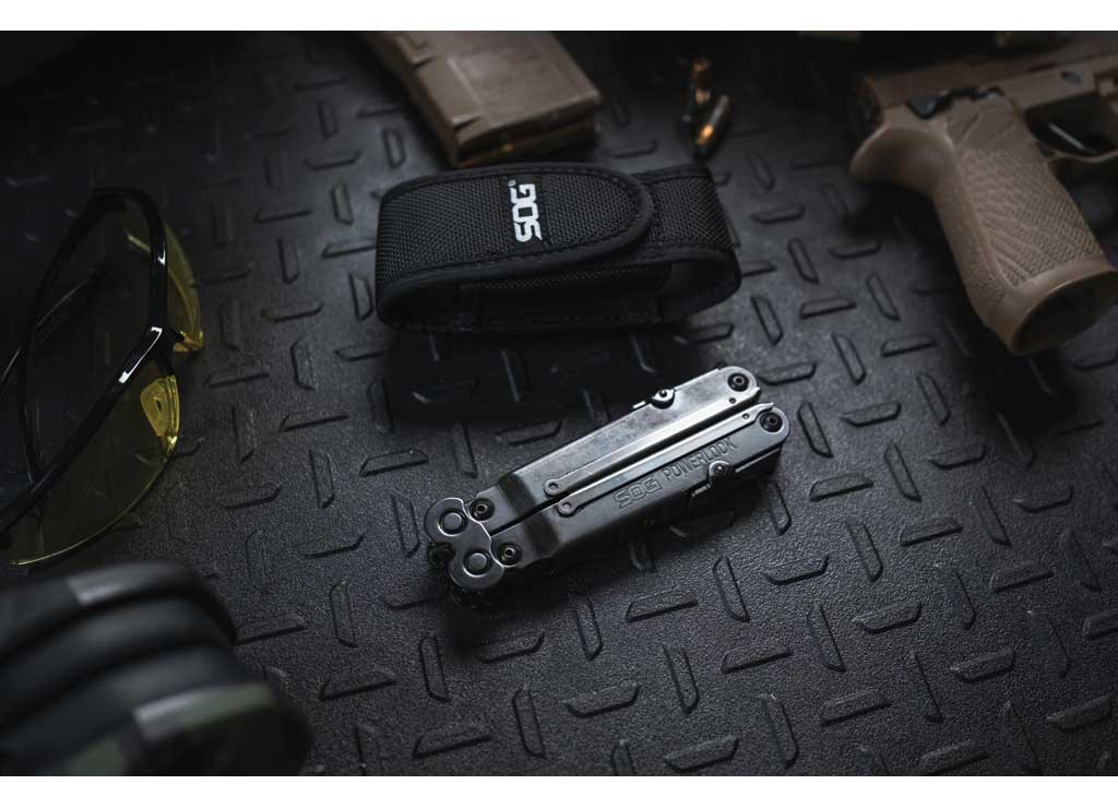 SOG SOG-B63N-CP Powerlock EOD V-Cutter Multi-Tool Black Oxide w/Nylon Sheath