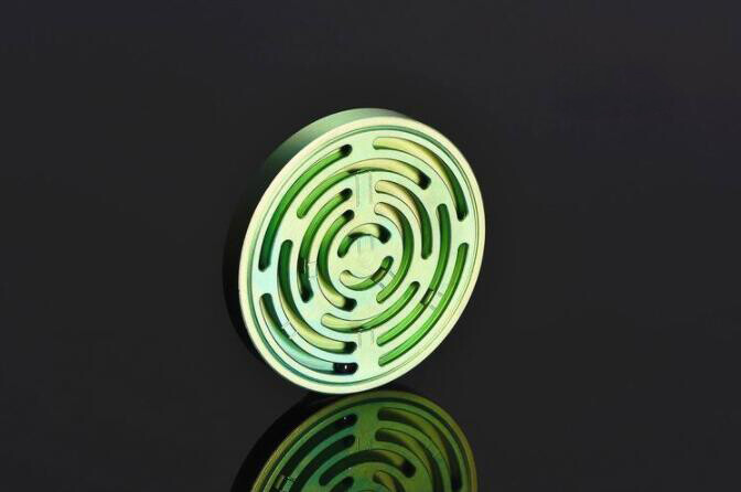 Titanium Alloy Maze Spinning Top Coin Hand Spinner Anti Stress EDC Fidget Toy