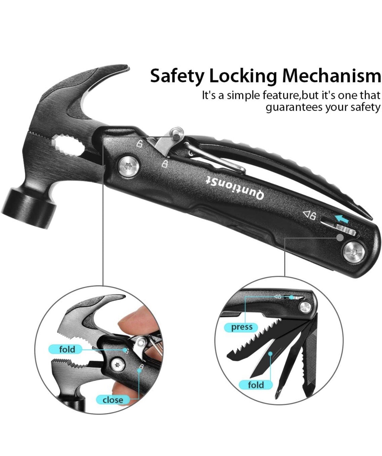Hammer 12 IN 1 MULTITOOL, Personalized Gift Idea