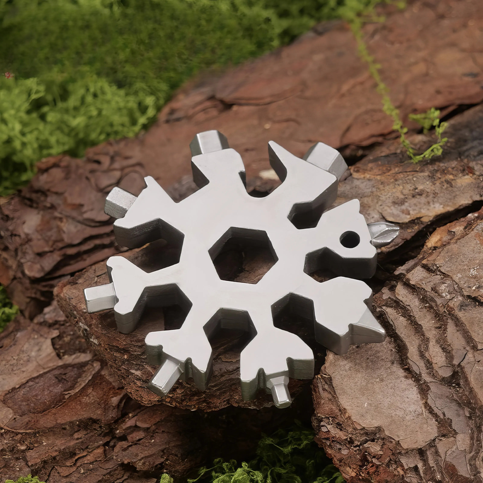 Snowflake Multifunctional Tool Stainless Steel Bottle Opener Screwdriver Wrench