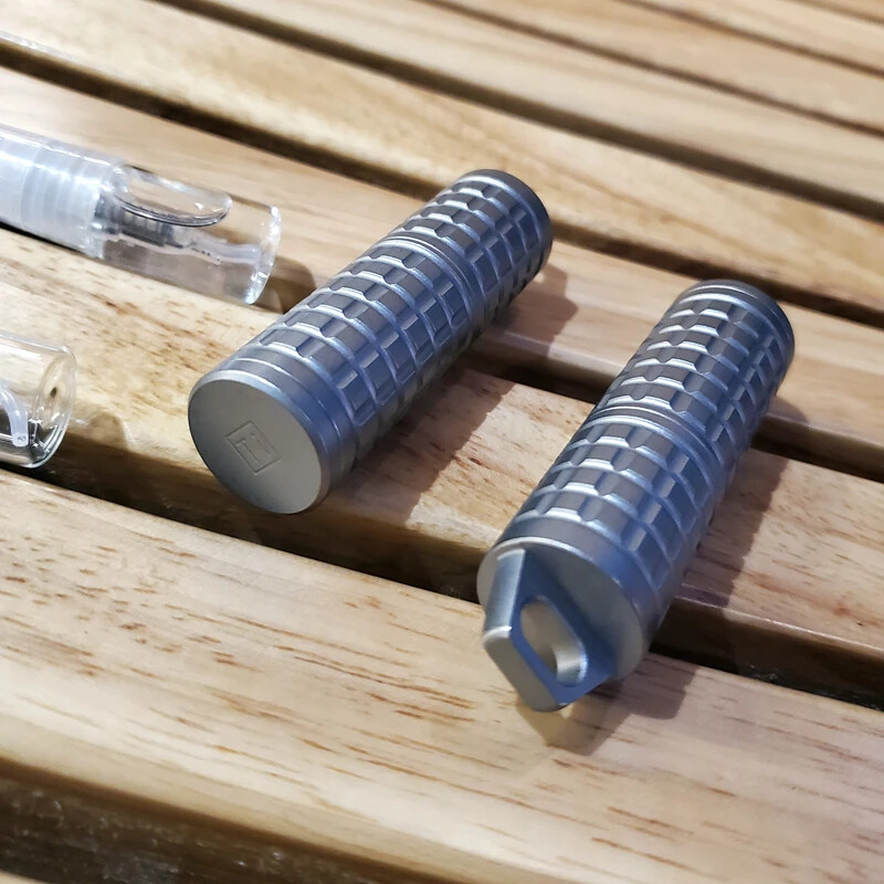 EDC Titanium Alloy PEI Paracord Perfume Storage Box EDC Toys Outdoor Tools Gift