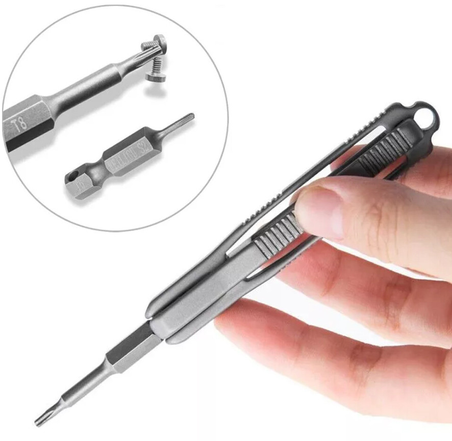 Titanium Alloy Multi Tools Bottle Opener Screwdriver EDC Outdoor Gadget Pocket