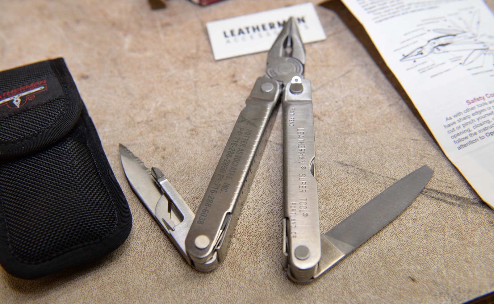 Rare 1996 Leatherman super tool multi-tool pat pending original box sheath lot