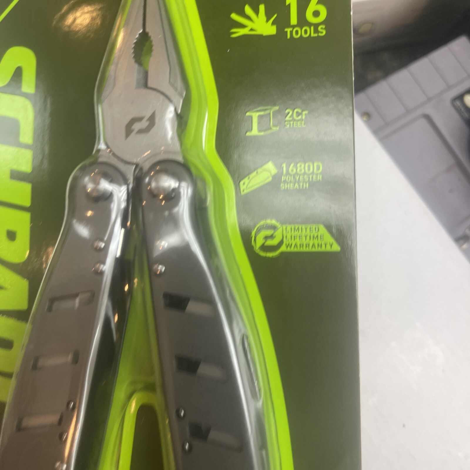 NEW Schrade Tough Tool Multi Tool Knife 16 Tools Camping Shop W/Sheath