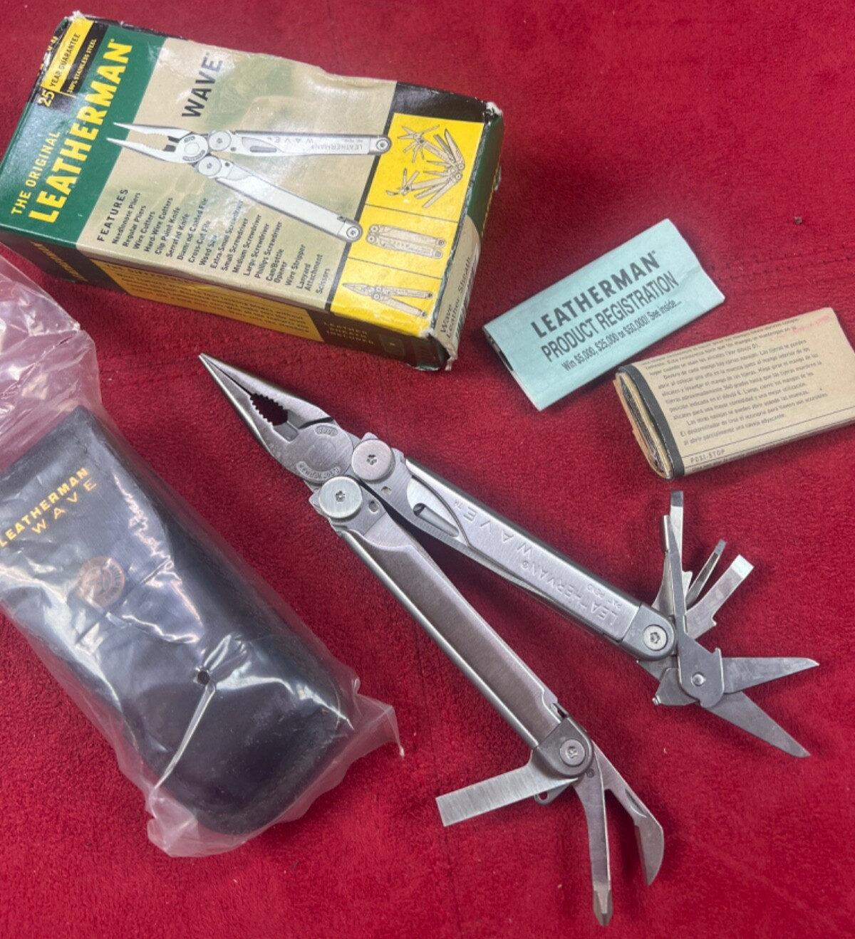 Leatherman Original Wave Leather Sheath Collectable Pat Pend Pre 2005 NOS!!