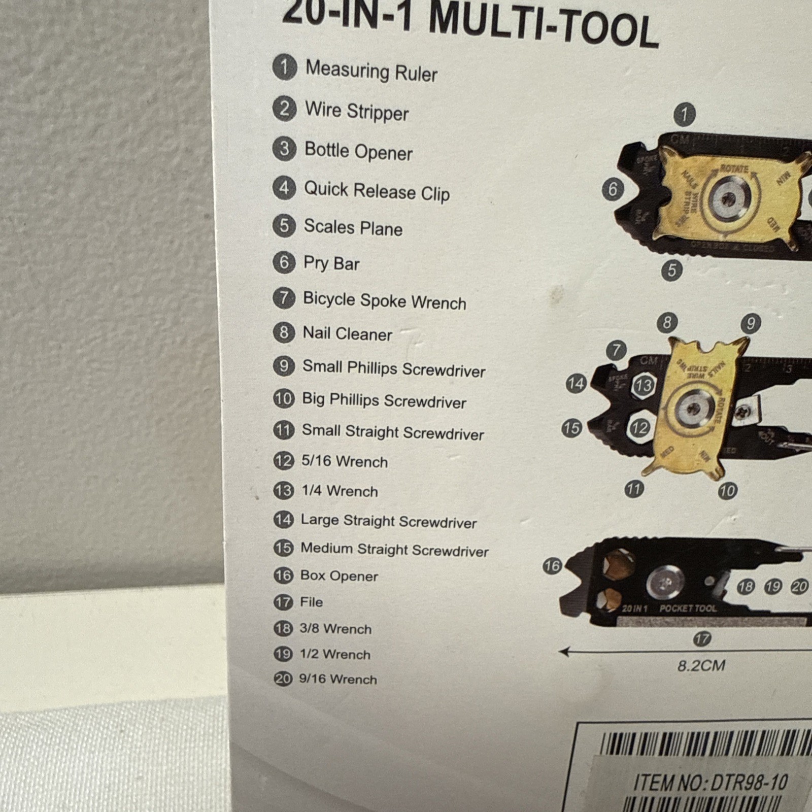 20 in 1 Multifunctional Pocket Tool Traveler