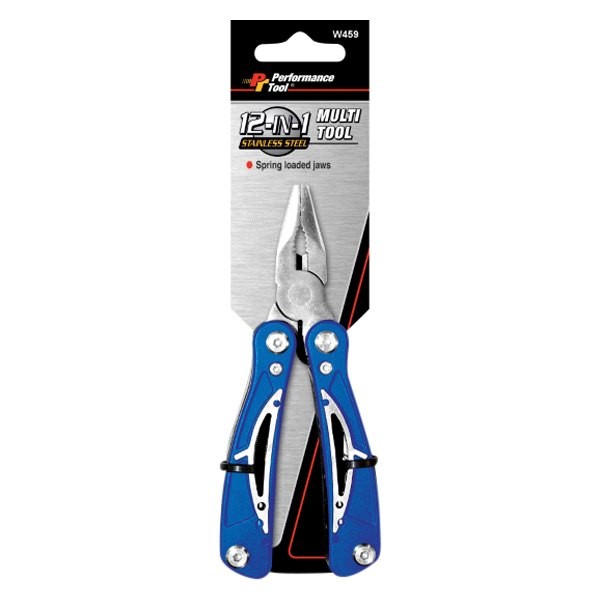12-in-1 Anodized Aluminum Mini Multi Pliers Set w Merchandising Strip
