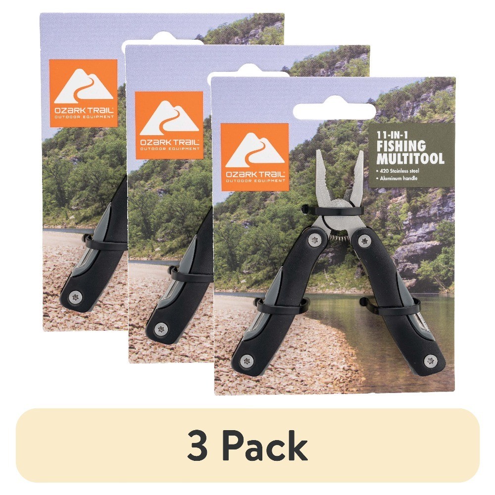 11-in-1 Multi-Tool for Fishing, Camping, Hiking, Survival Gear with Pliers,