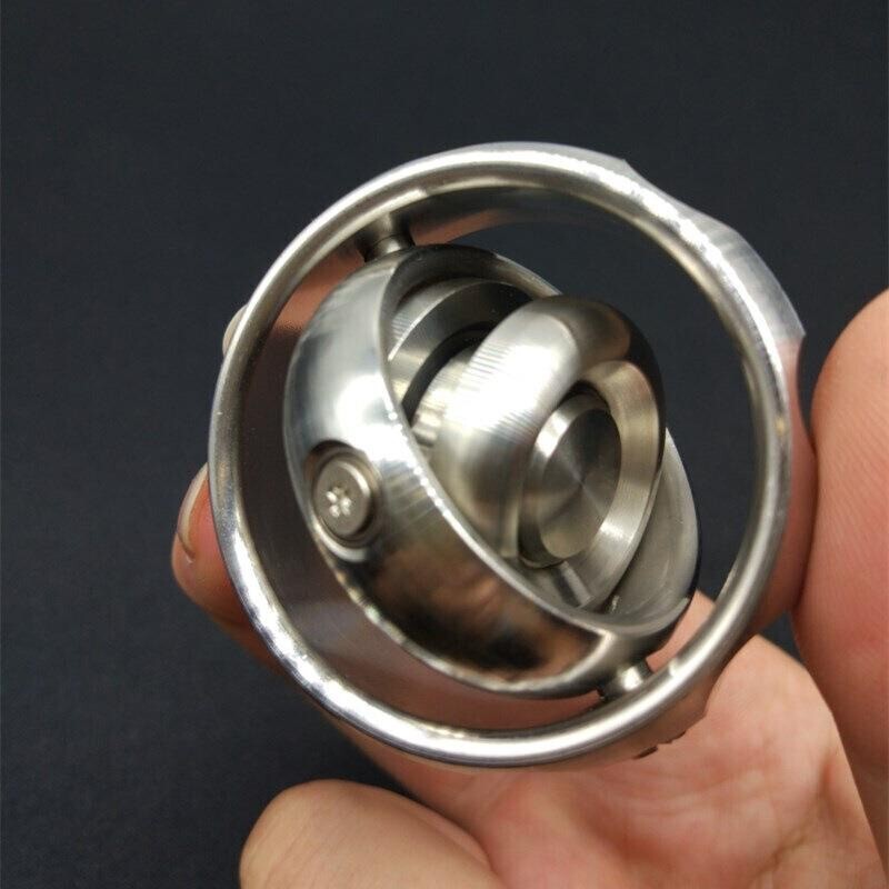 EDC Gear Gyroscope Toy Stainless Steel Hand Fidget Stress Relief Focus Toy Gyro