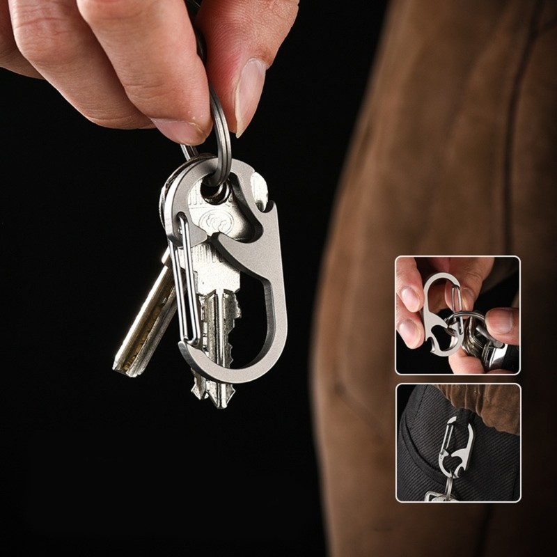 Multitool Metal Keychain Bottles Opener Portable Key Holder Tool Enduring