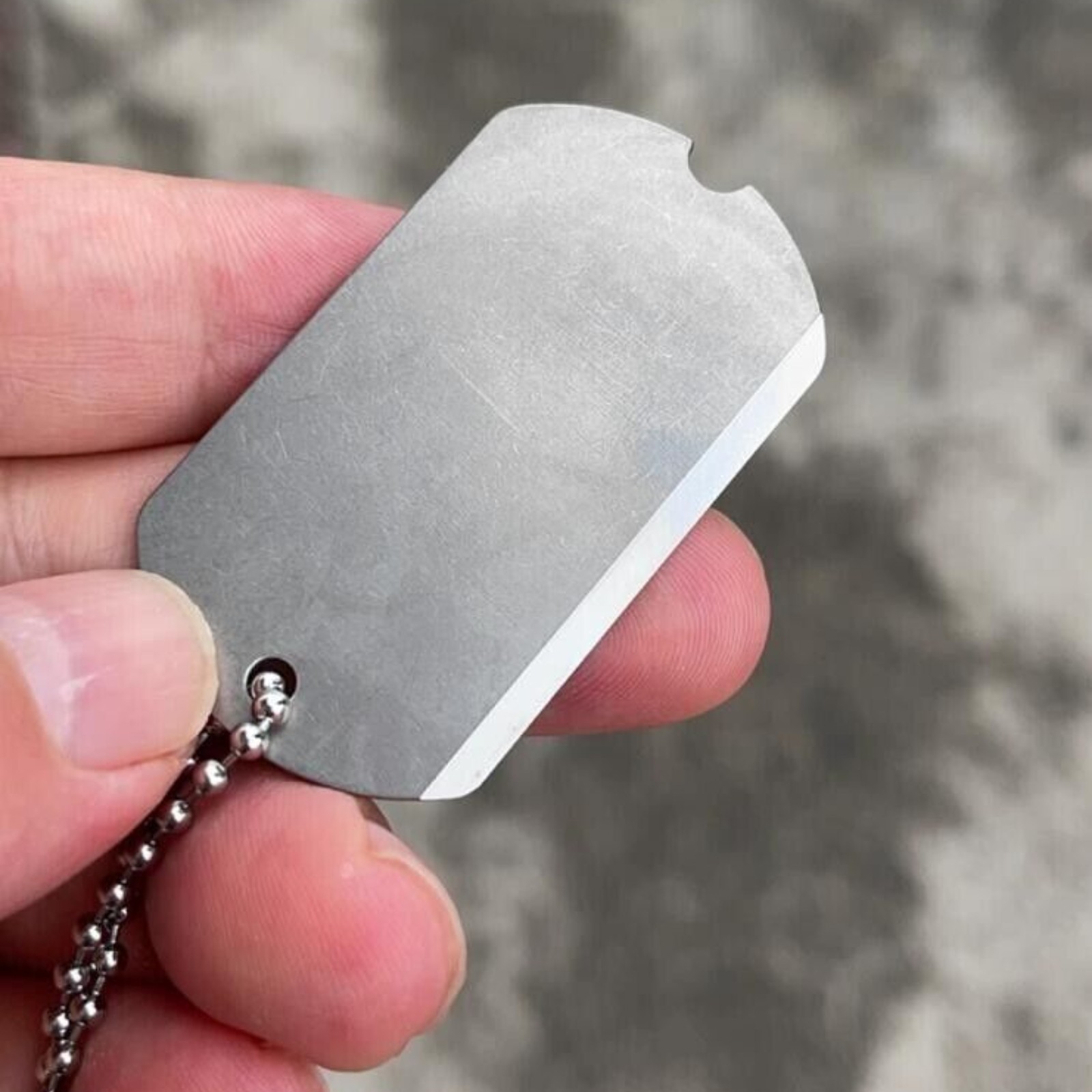 New Titanium Alloy Dog Tag Pendant Necklace Pet Dog Identity Card Necklace