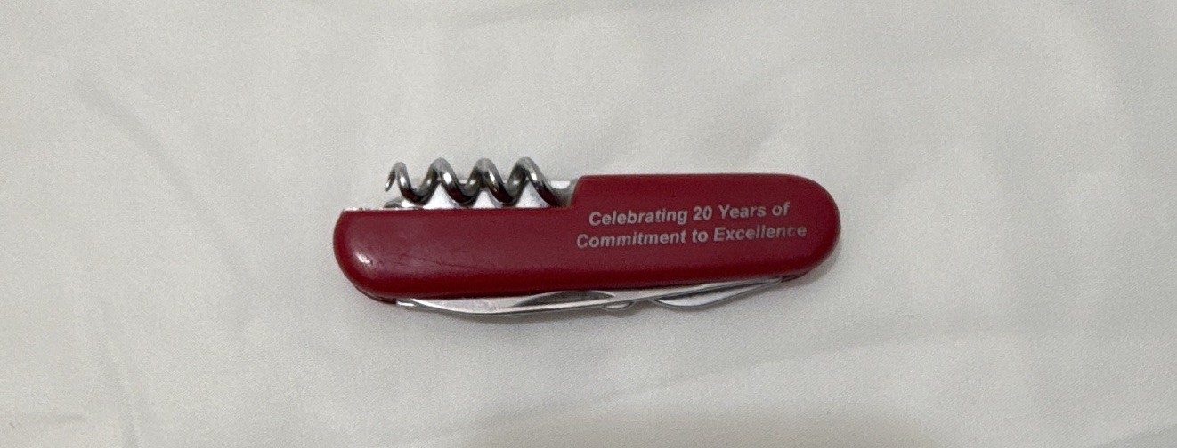 Multi-Tool Pocket Knife AMSA 1977-1997 Red Celebrating 20 Years