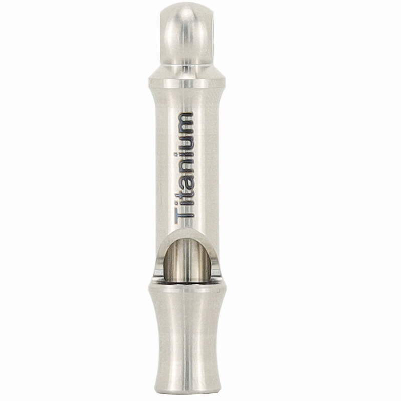 New Small Pure Titanium Whistle Portable EDC Outdoor Training Whistle 50mm/1.97″