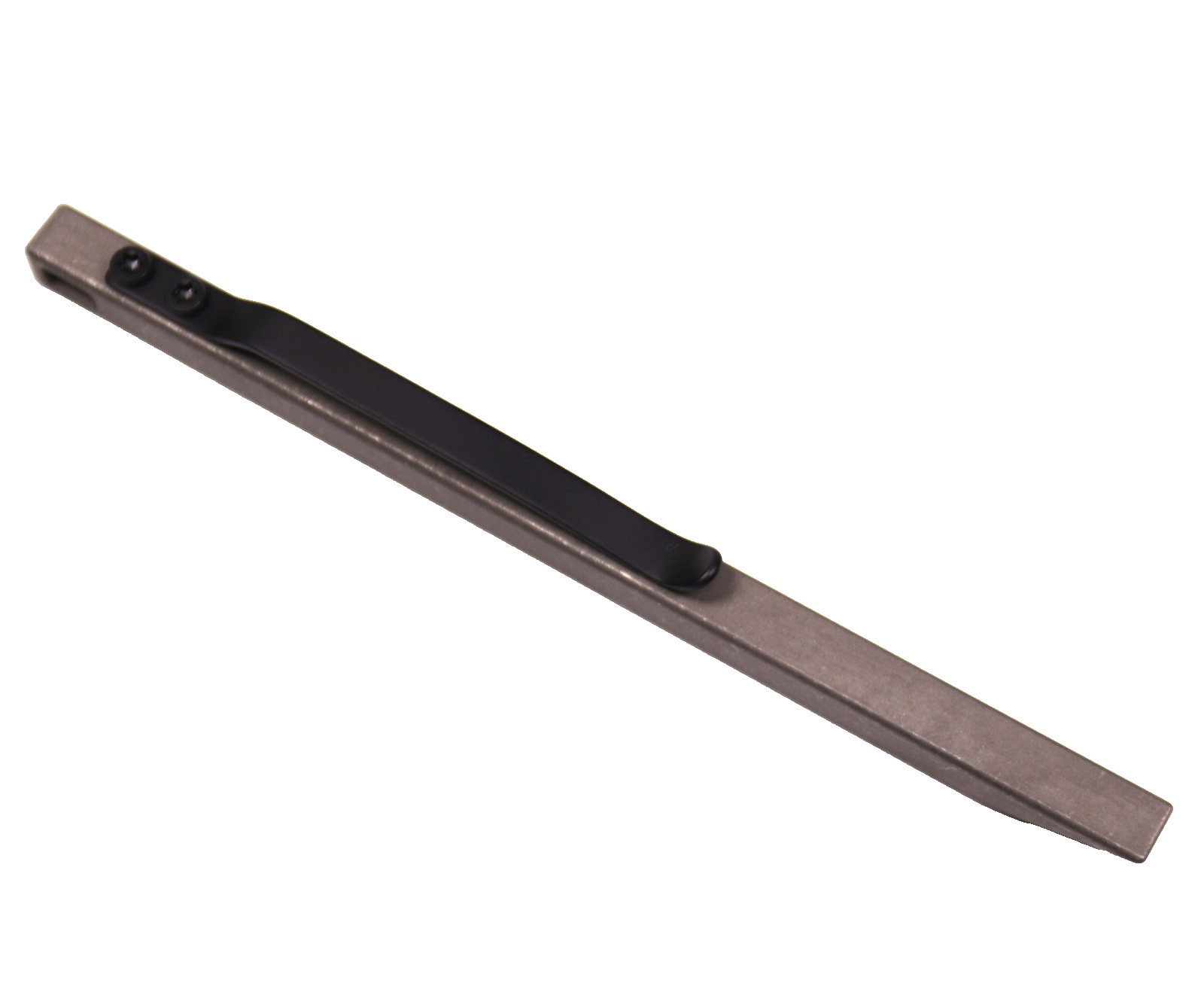 The Mighty Bar LT Long Titanium Edition Pry Bar Tool Stainless Steel Pocket Clip
