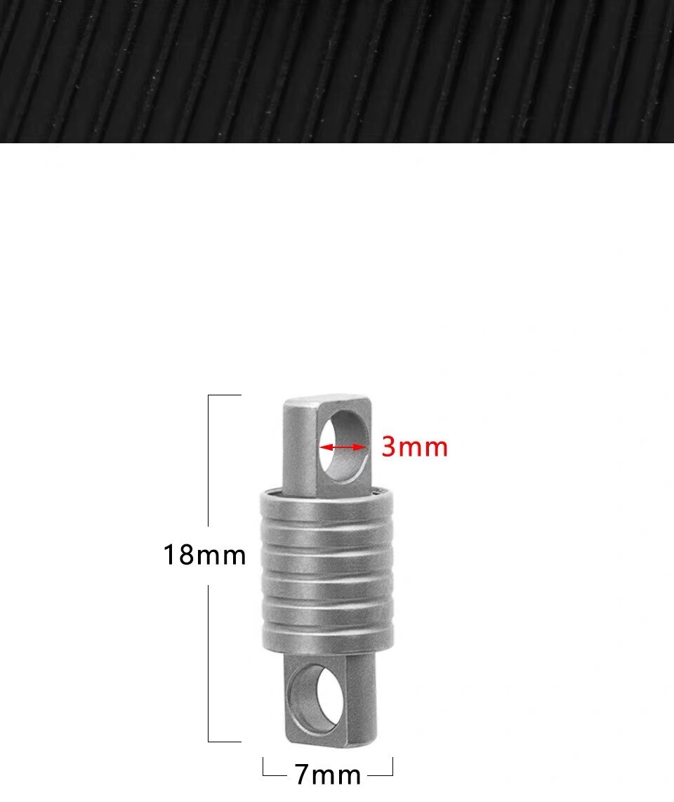 New EDC Mini Titanium Alloy Waterproof Case Portable Keychain Pendant Multi Tool