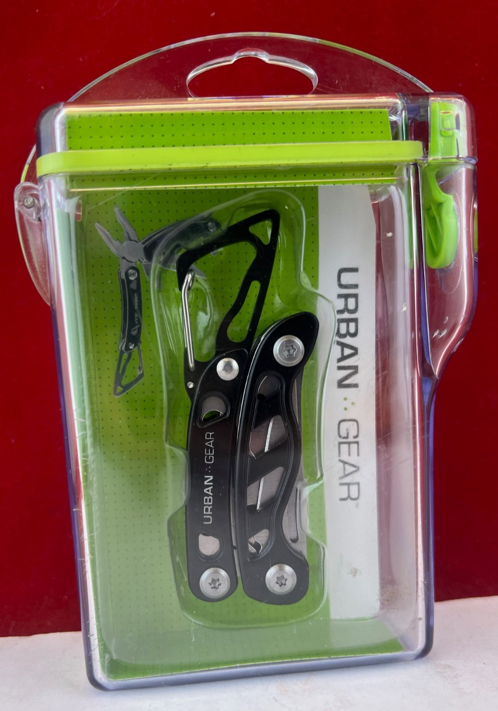 Urban Gear Skeletool RX Multi Tool Black KNIFE PLIERS Aluminum Handle Carabiner