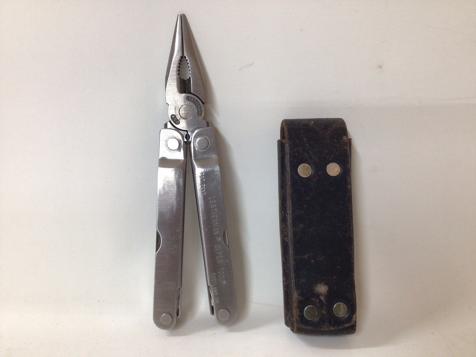 Vintage 1997 Leatherman Super Tool With Original Leather Sheath MADE IN USA
