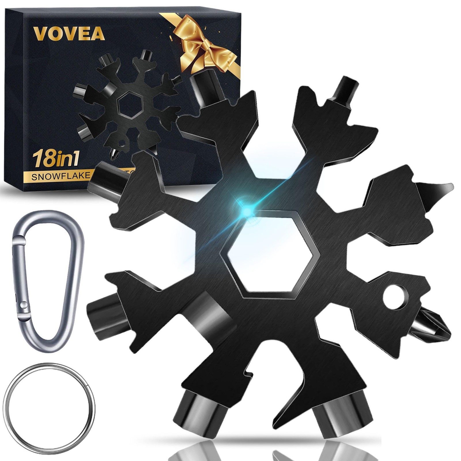 18-in-1 Snowflake Multi Tool, Fathers Day Mens Gifts, Birthday Gifts for Mens…
