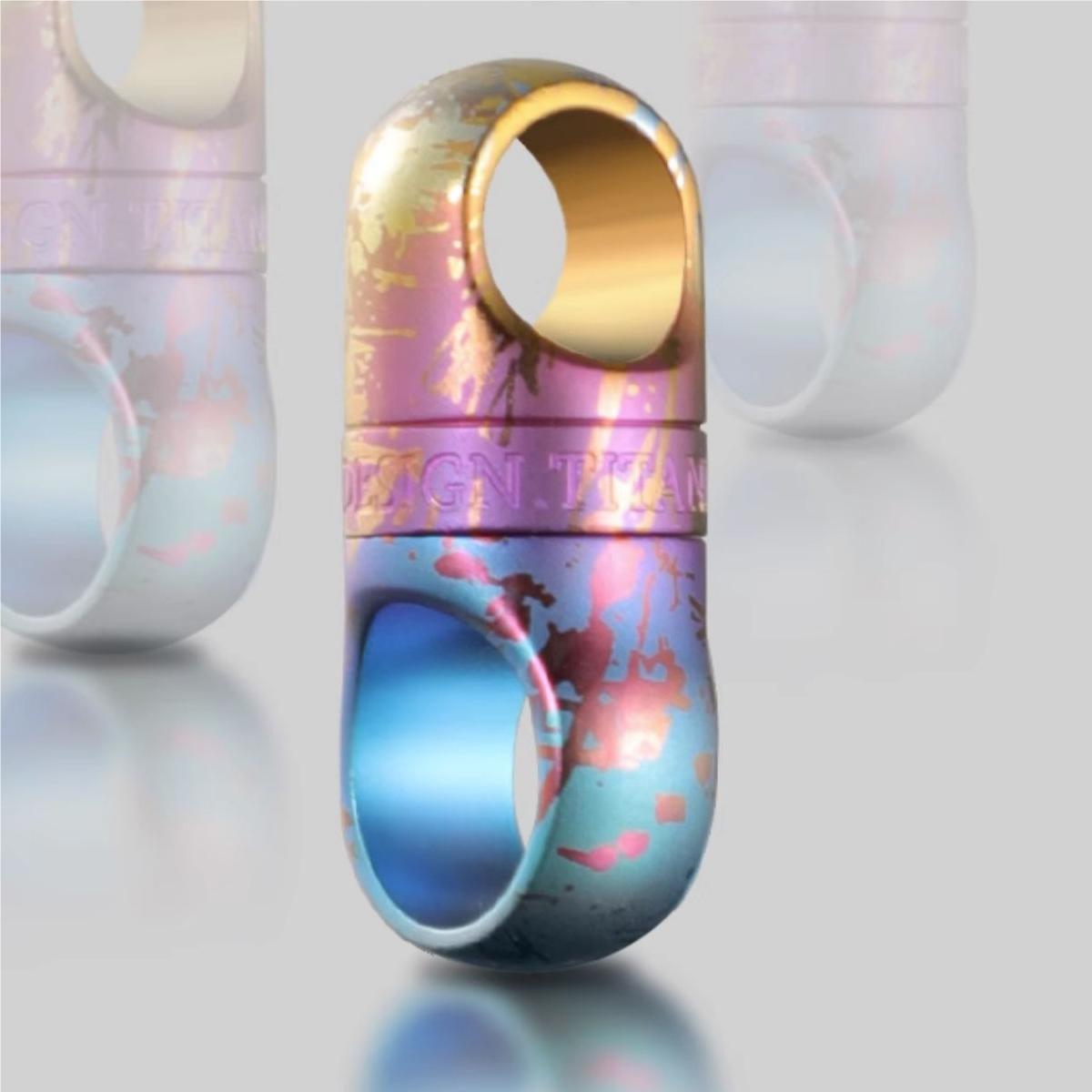 Titanium Alloy Swivel Key Chain Ring Keychain Connector 360° Rotatable Joint