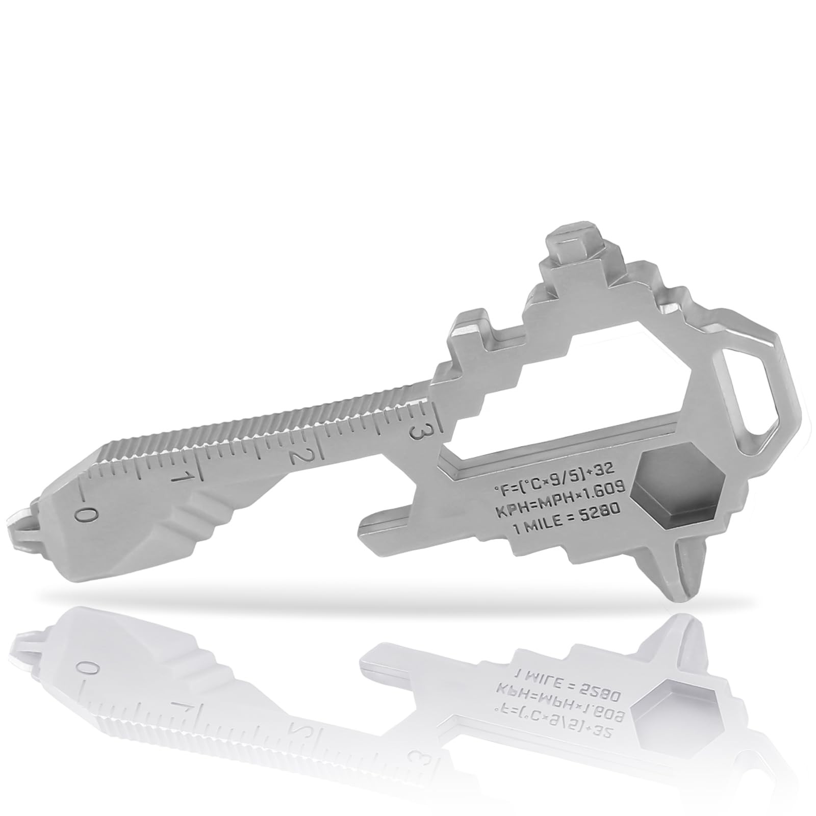 Keychain Multitool – EDC Tool with 17+ Functions Gifts| Small Bottle Opener k…