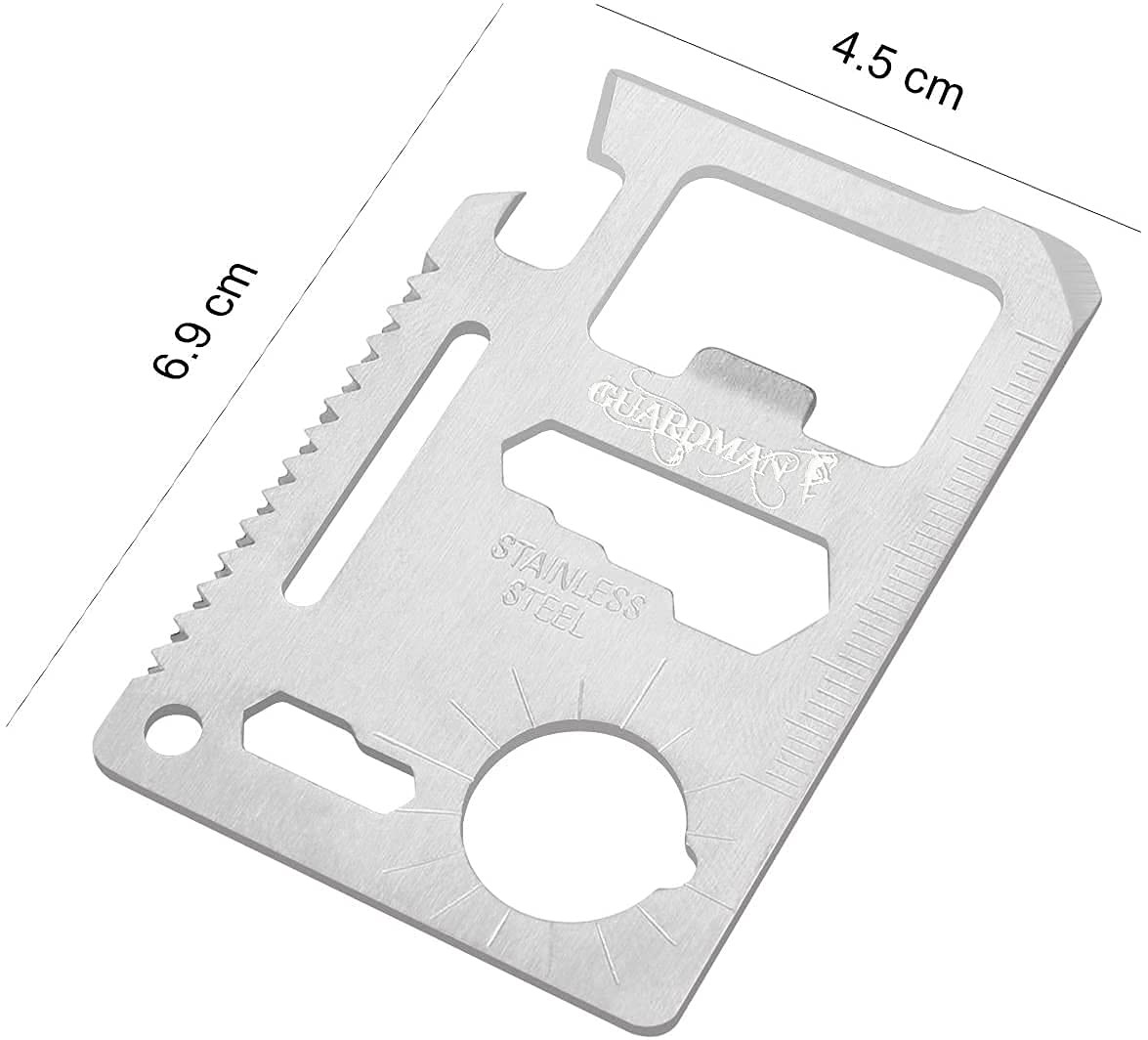 Fathers Day 11-in-1 Credit Card Multitool – Wallet Survival Tool with Knife &…