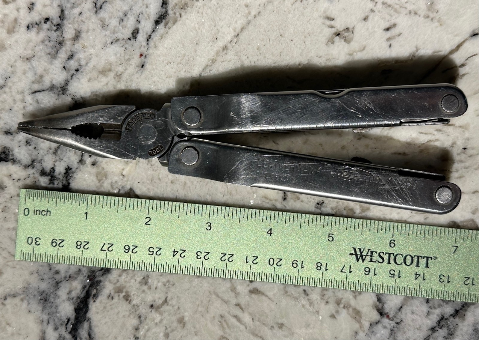 LEATHERMAN Super Tool 200 Vintage Retired USA Multi-Tool Stainless Preowned GUC