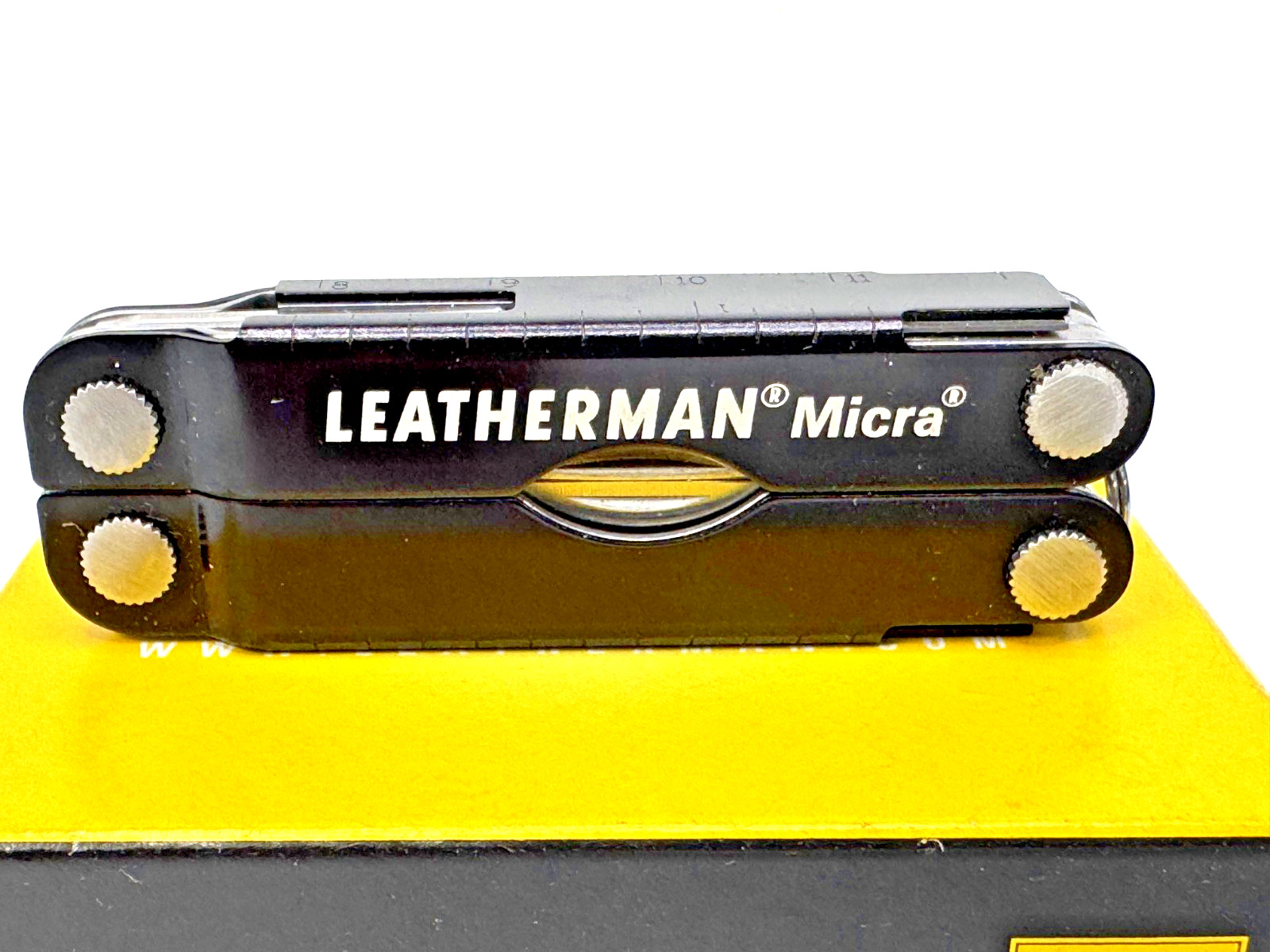 Leatherman MICRA BLACK Aluminum Multitool Keychain Key Ring Size New In Box
