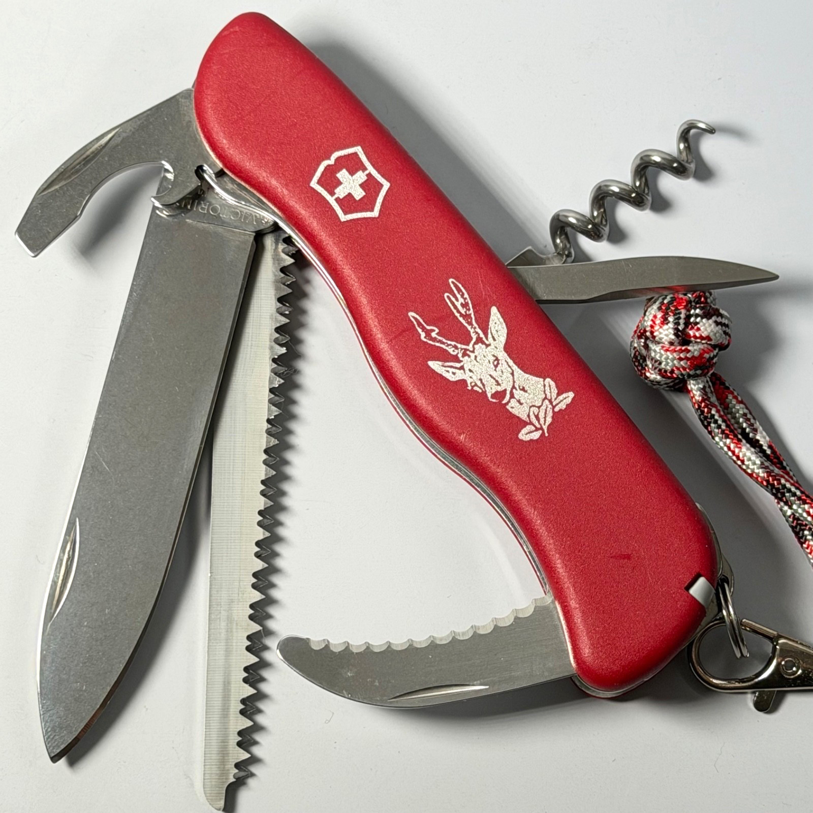 Victorinox Swiss Army Hunter 111mm Deer Hunting Graphic Locking Knife