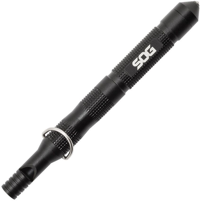 SOG Multi Tool Flint Whistle Glass Breaker Ferro Rod Steel Striker Wood Tinder