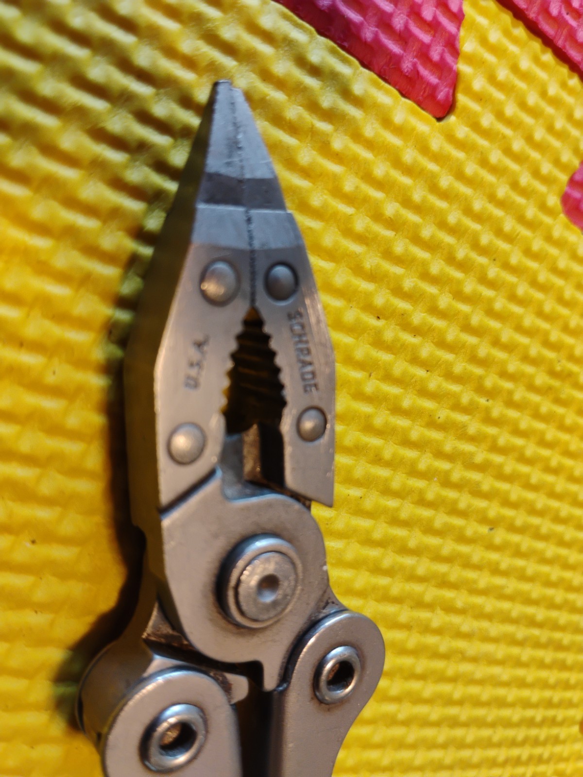 Vtg Schrade Tough-Tool Multi-Tool Pliers Knife Etc Function No Sheath