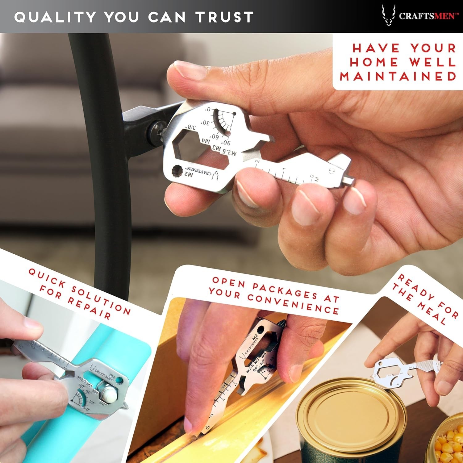 MULTI TOOL KEY 20 in 1 | Key Chain Utility Gadget | Key Multitool | EDC | Father