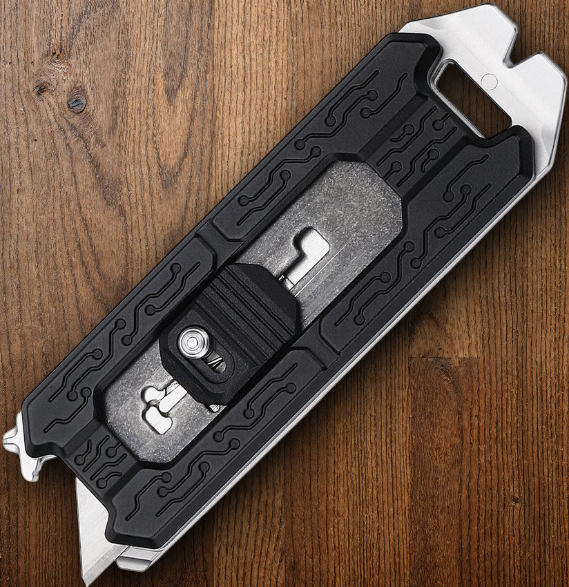 NexTool Explorer E20 Multi Tool w/Replaceable SK5 Blade Black Aluminum Handles
