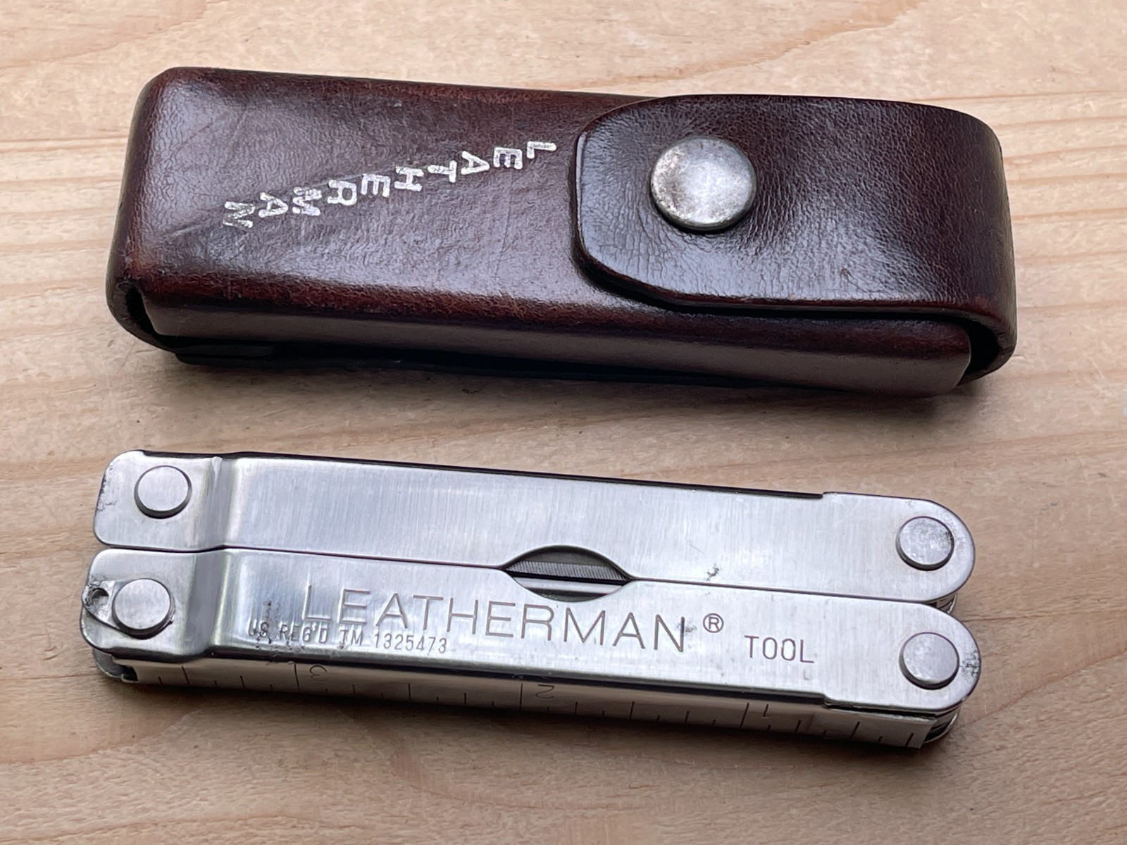 LEATHERMAN Tool PST Multi-tool Knife Japan Large Letter Riveted Original Sheath