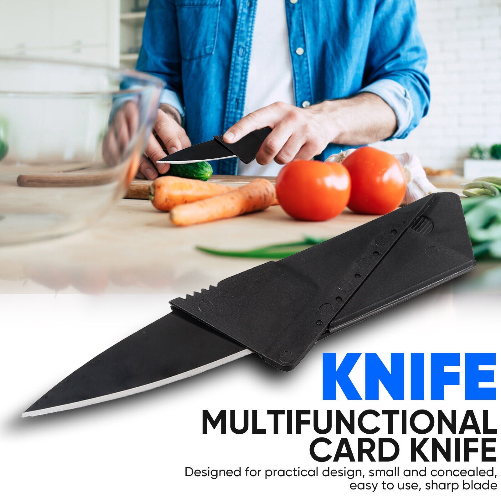 Lot 5-300 Pcs Credit Card Knives Folding Wallet Thin Pocket Survival Micro Knife