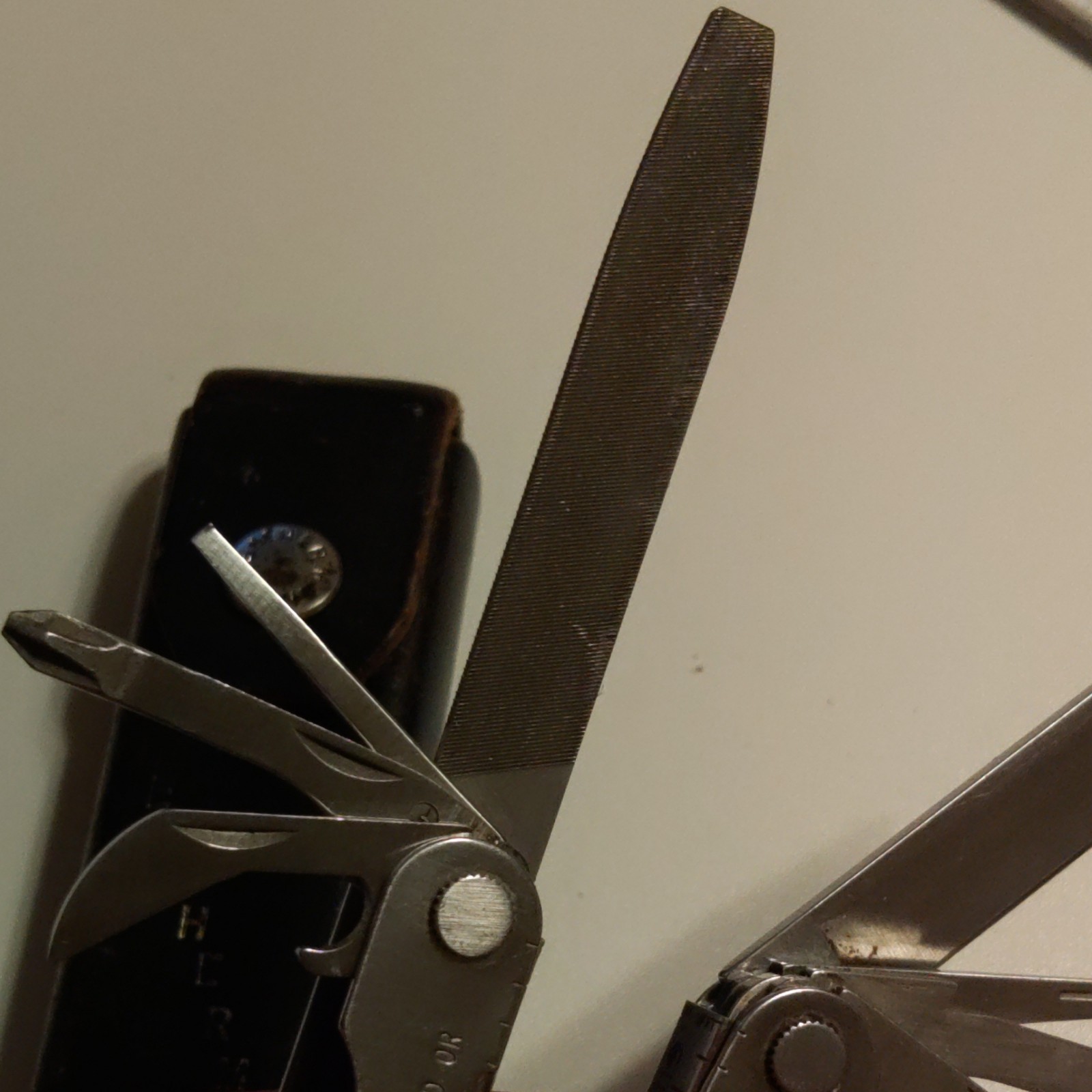 Leatherman Tool Multi-Tool Stainless Steel Silver/Black Sheath Plier Knife File