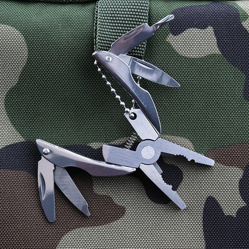 Portable Multi-Function Tool Key-Chain Plier Screwdriver Knife Nail File $15