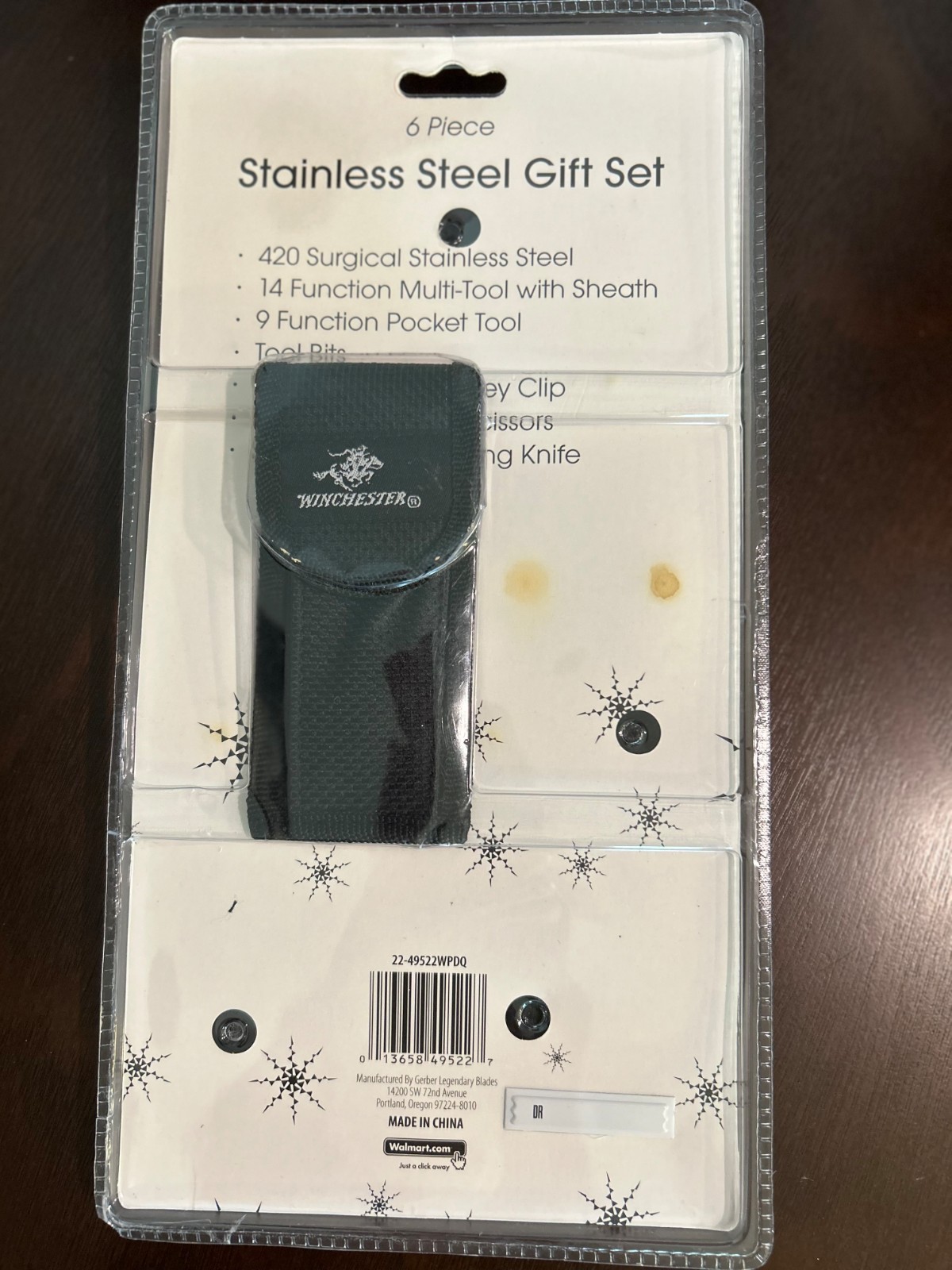 Winchester New 6 Piece Stainless Steel Gift Set Multi Tool