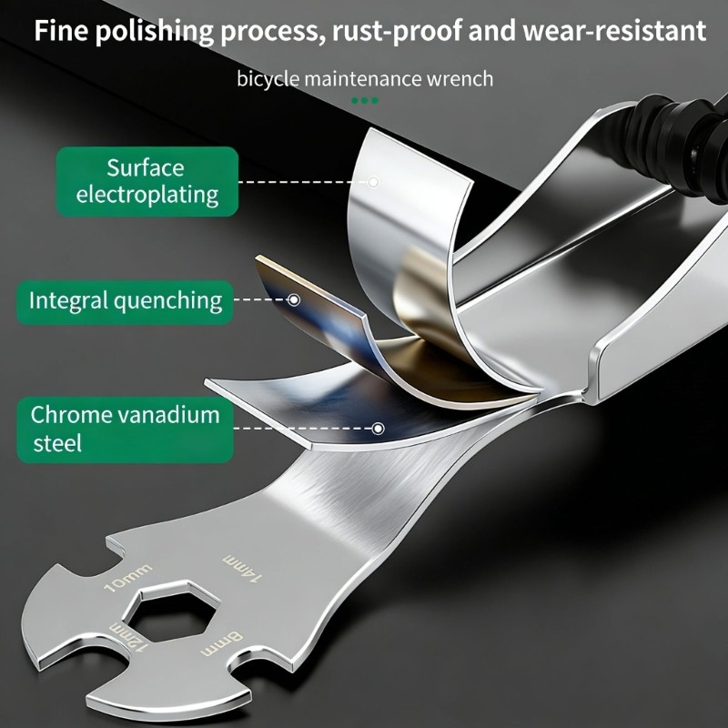 11 in 1 Multifunctional Manual Tool Set Screwdriver Thin Wrench Folding
