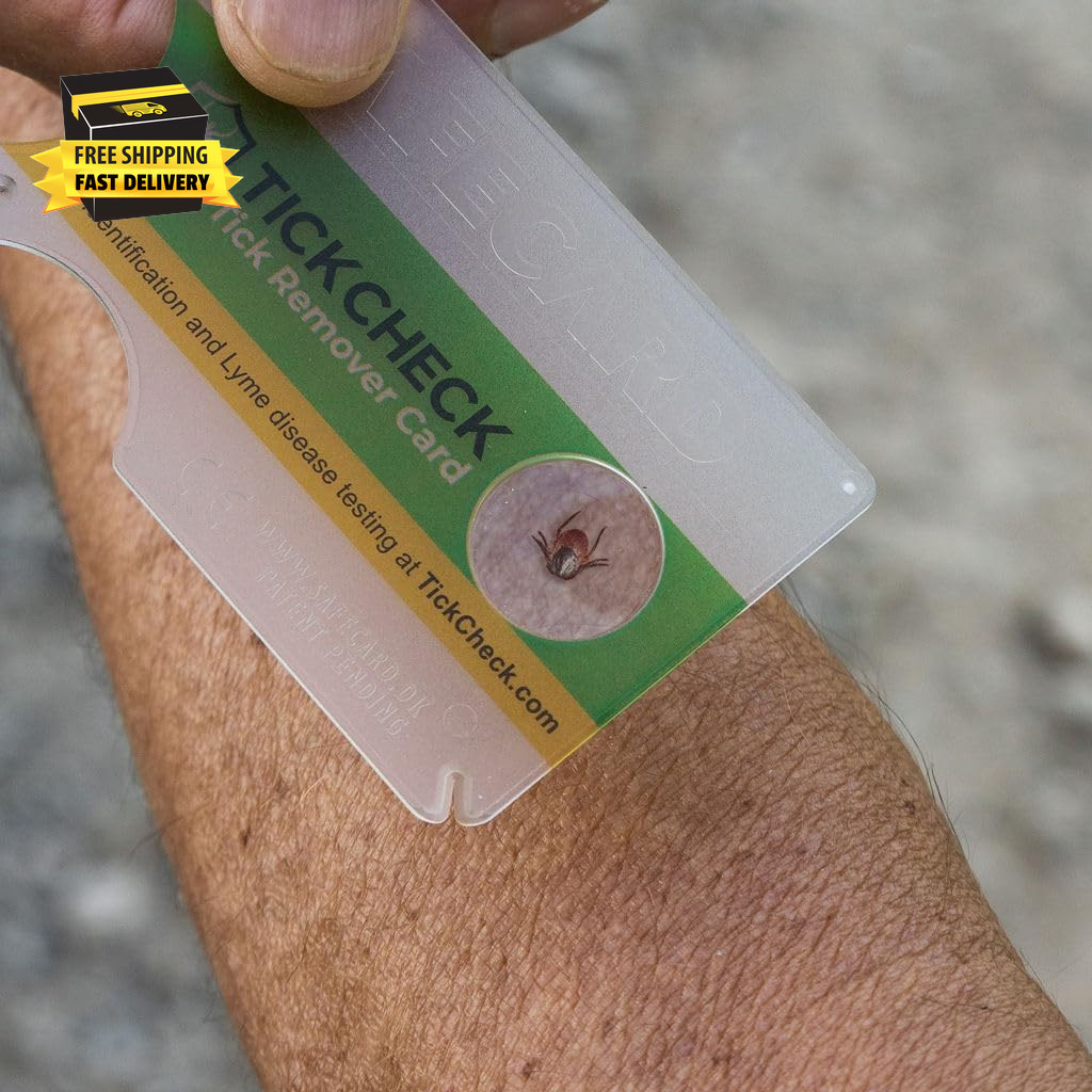Tick Remover Card – Wallet Sized Tick Removal Tool with Free Tick ID Card & Test