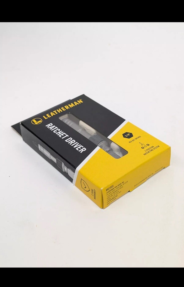 Leatherman Ratchet Driver – 1/4” Hex Bit Driver – 931030 | New IN HAND