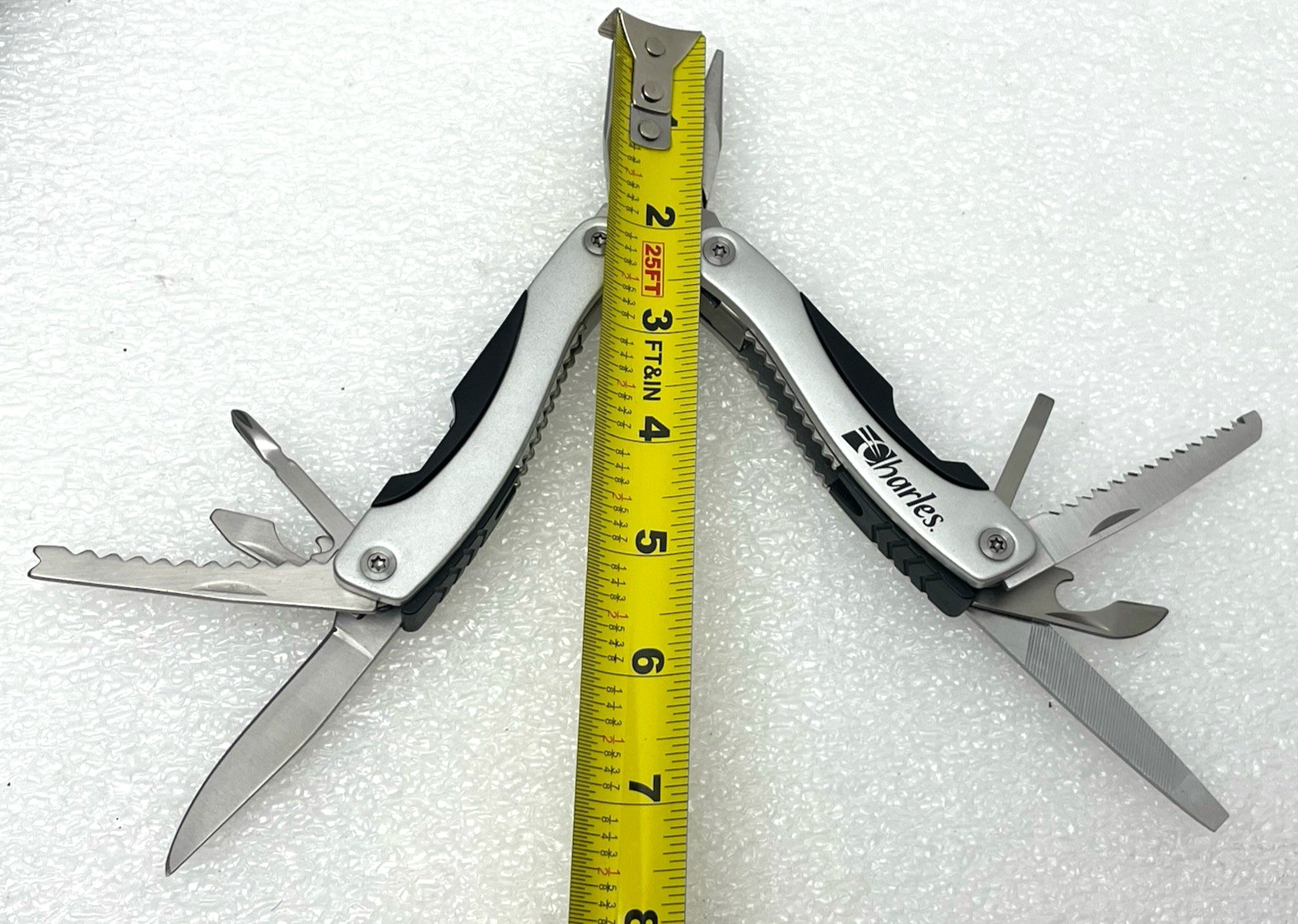 CHARLES COMPANY MULTI-TOOL PROMO NEAR MINT BLADE FILE SAW PHILIPS PLIERS
