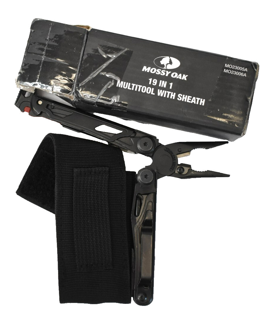 Mossy Oak 19 In 1 Multi Tool w Sheath MO23005A MO23006A Stainless Steel
