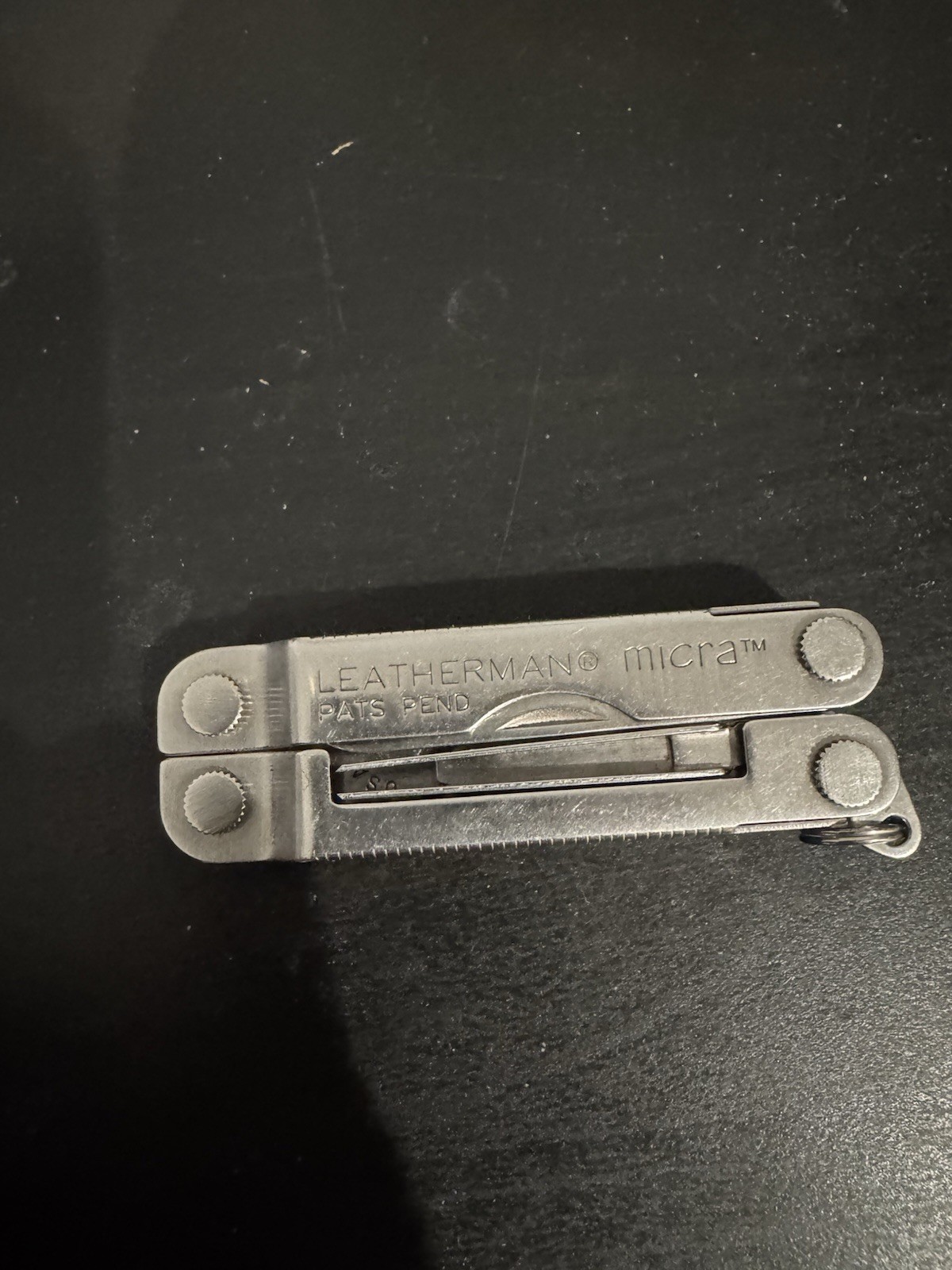 Leatherman Micra Silver Stainless Multi-Tool 10-in-1 Straight Edge 2″ Key Ring