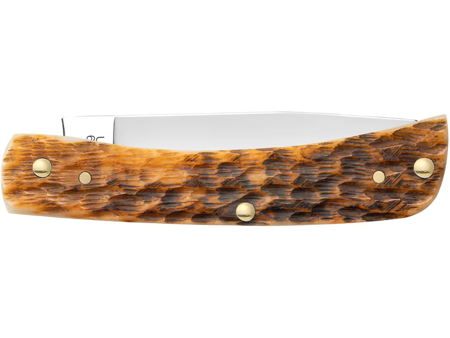 Case Sod Buster Jr Pocket Knife 2.88″ Skinner Carbon Steel Mirror Polished Blade