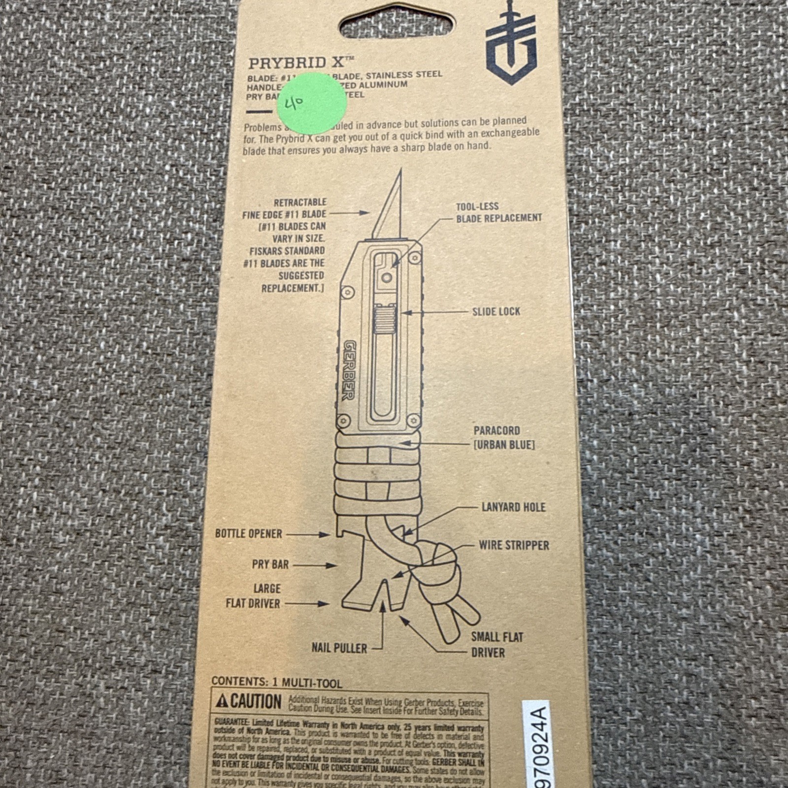 Gerber Prybrid X Multi-Tool Urban Blue 31-003807