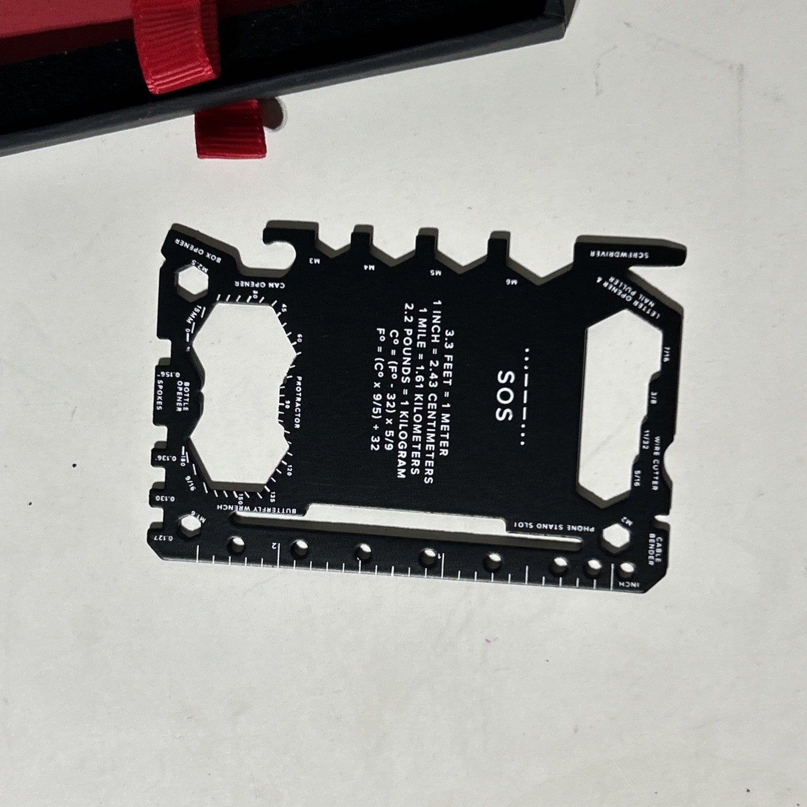 TUMI Multi-Tool Card Fits In Wallet With Box RARE (d7)