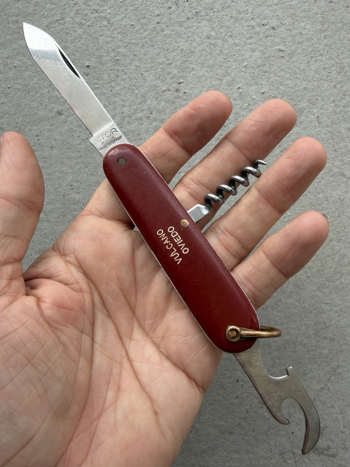 AITOR INOX SPAIN MULTI-TOOL SCOUT POCKET KNIFE VULCANO OVIEDO & FIRESTONE PROMO