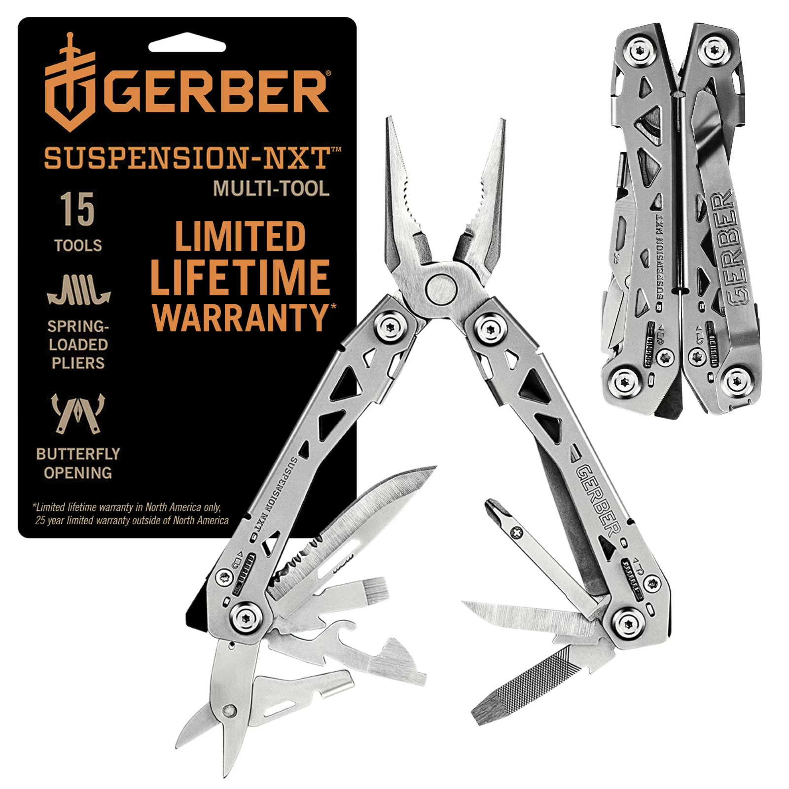 Gerber Suspension NXT 15-in-1 Multi-Tool EDC Stainless Steel Silver