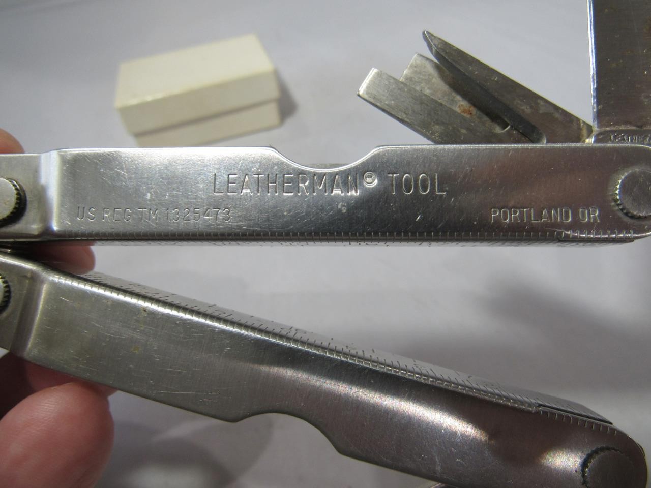 Leatherman PST Marlboro Logo w/Leather Sheath Multi-tool Knife Reg.TM1325473